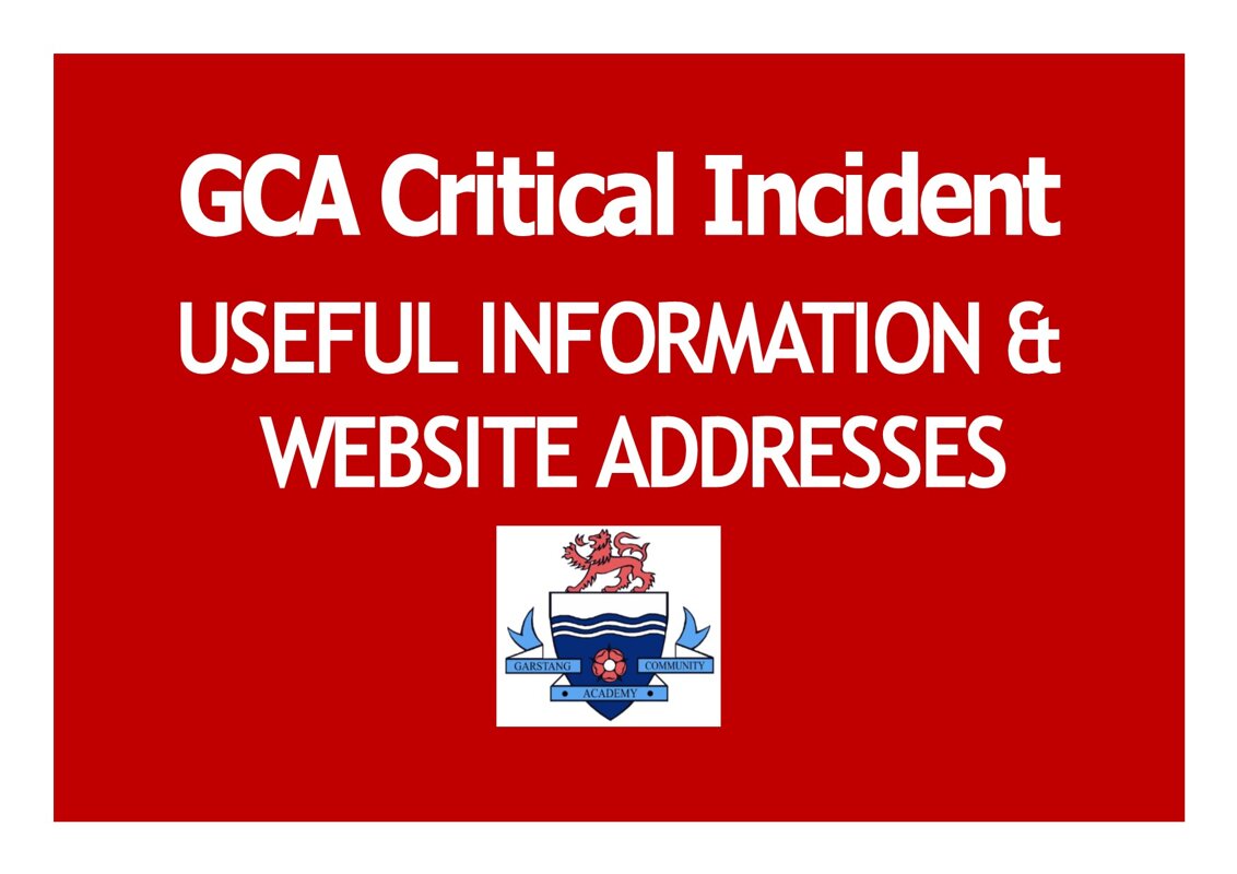 Image of Useful Information & Website Addresses - Advice & Guidance for Issues Raised Around Recent Incident in School