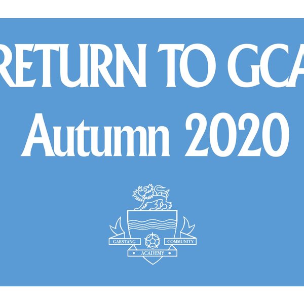 Image of RETURN TO GCA - Autumn 2020